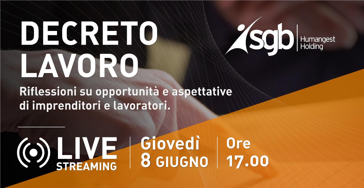 DECRETO LAVORO | Segui la diretta!