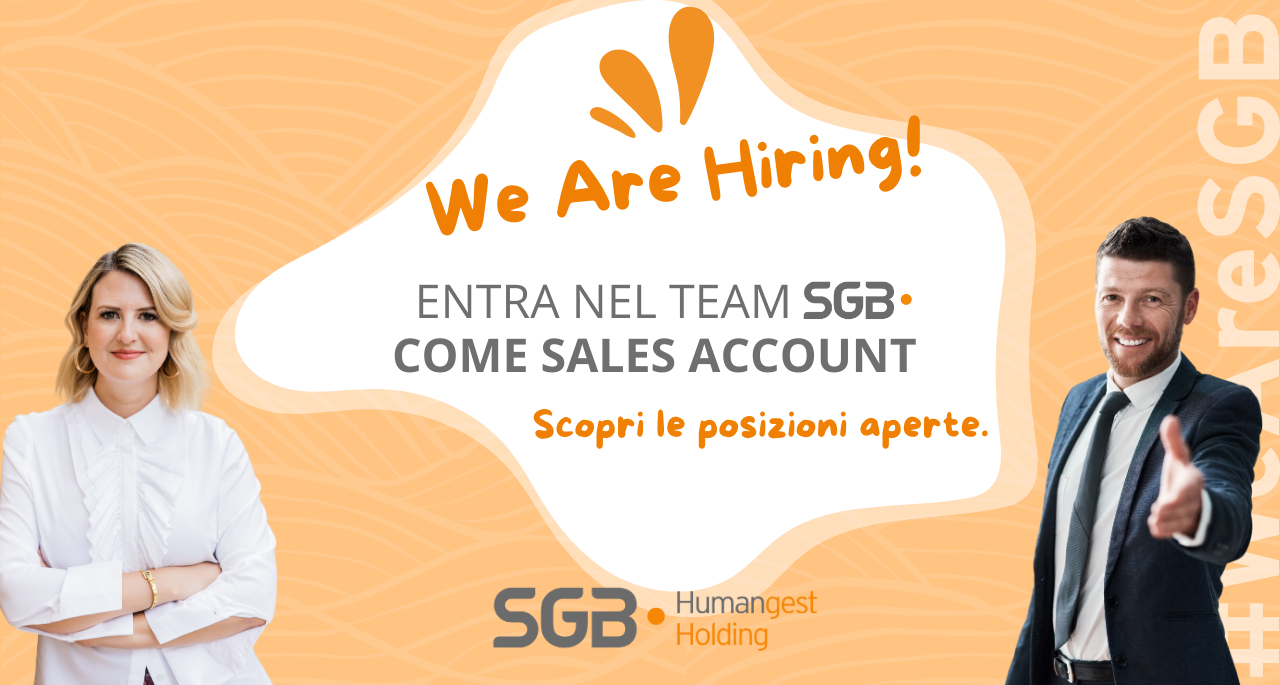 Entra nel team SGB! Selezioniamo Sales Account
