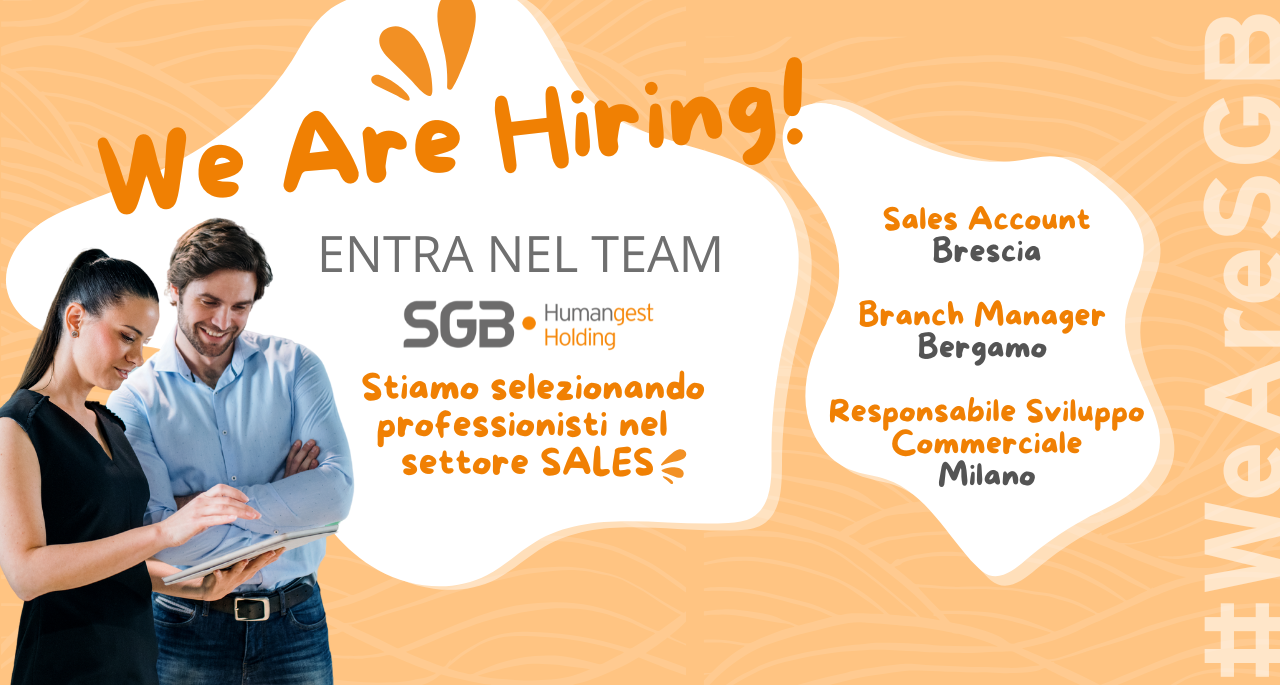 Entra nel team SGB: scopri le posizioni aperte